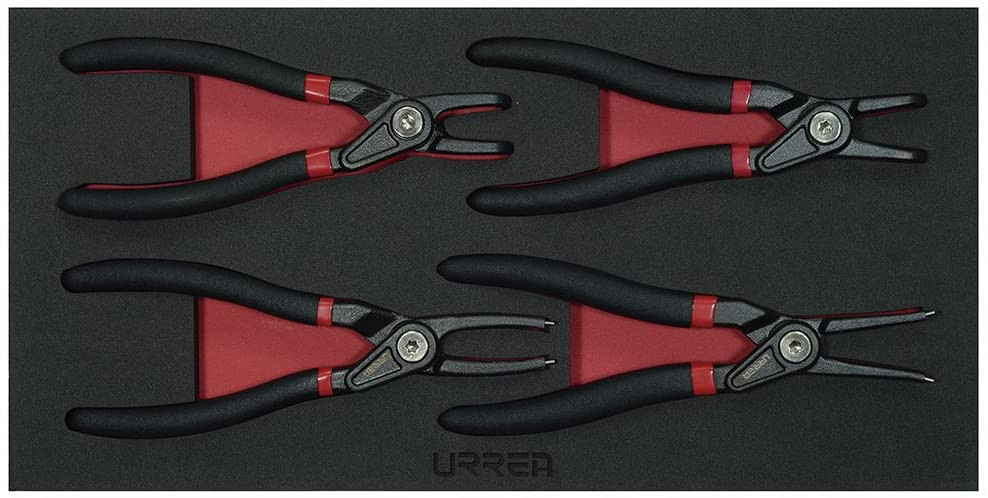 URREA 4 pc FIXED RETAINING RING PLIER SET #CH131