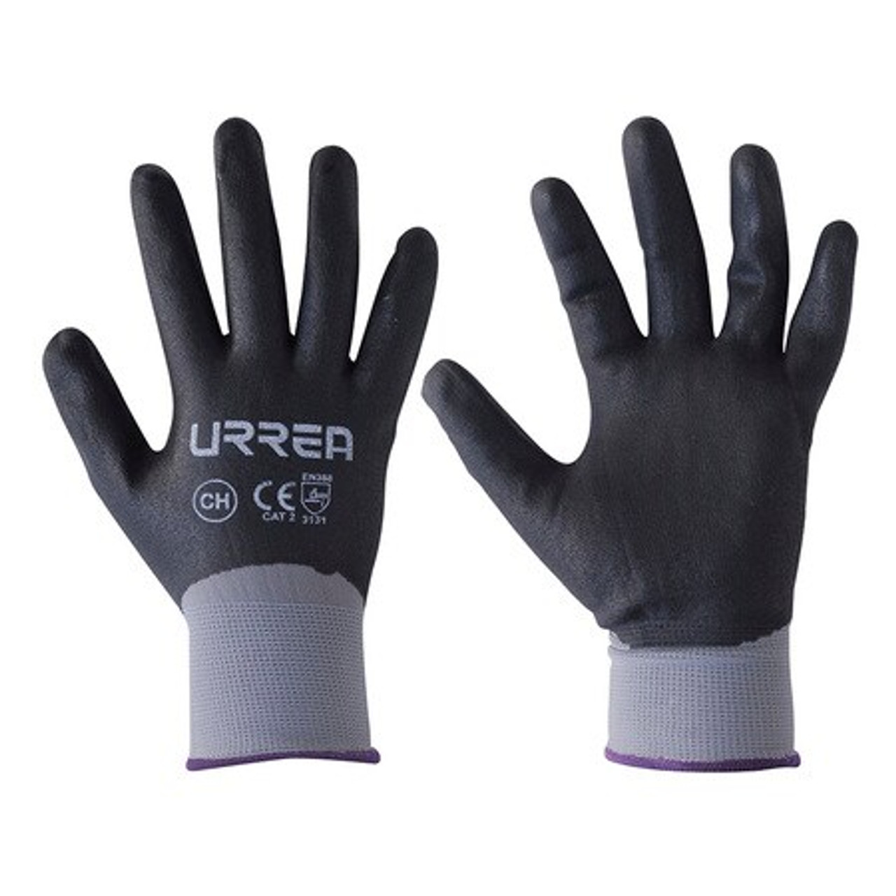 Gray Nylon Glove With Polyurethane Coating Size Extra Large USGNX