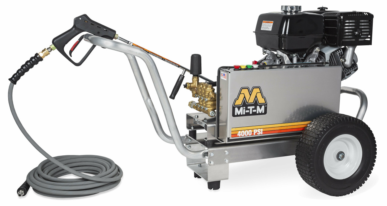 Mi-T-M CBA-4004-1MCH Cold Water Pressure Washers, CBA Aluminum Series Gasoline Belt Drive