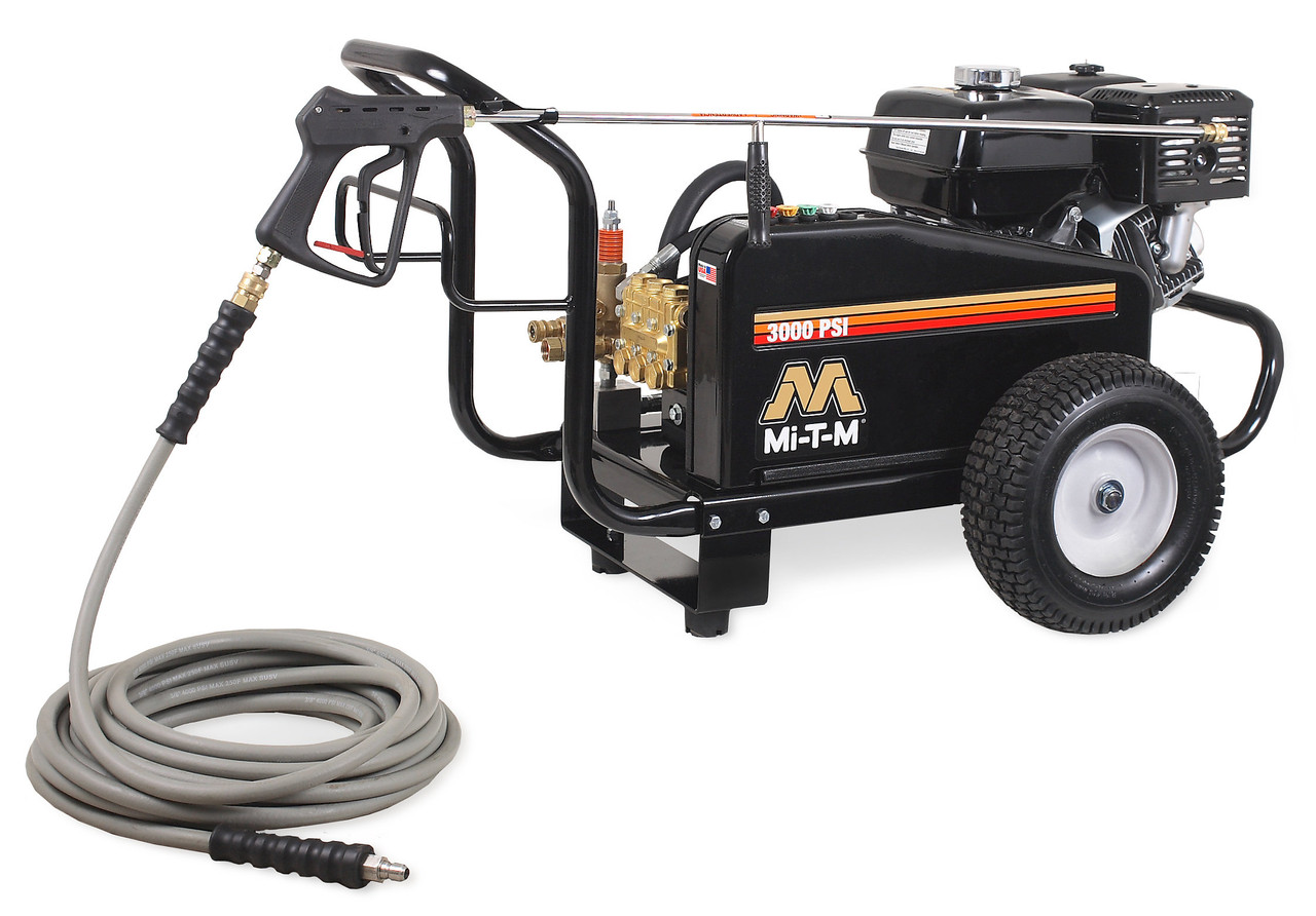 Mi-T-M CW-3004-4MGH Cold Water Pressure Washers, CW Premium Series Gasoline Belt Drive