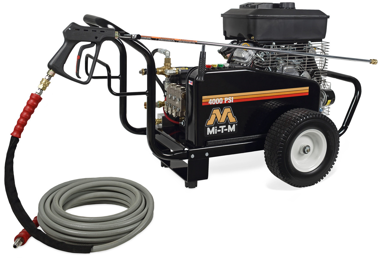 Mi-T-M CW-4004-5MV0 Cold Water Pressure Washers, CW Premium Series Gasoline Belt Drive