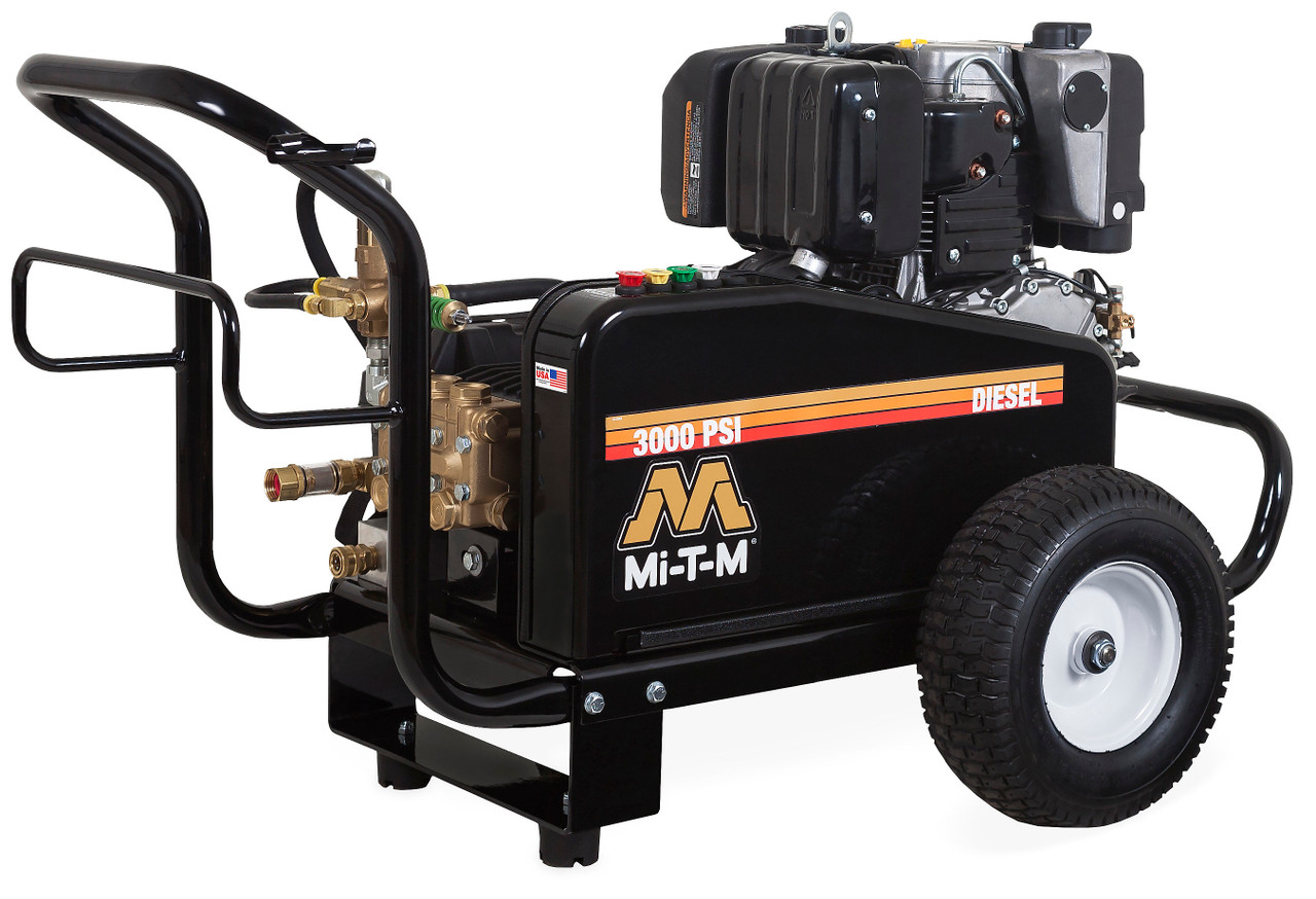 Mi-T-M CW-3004-0MKD Cold Water Pressure Washers, CW Premium Series Diesel Belt Drive