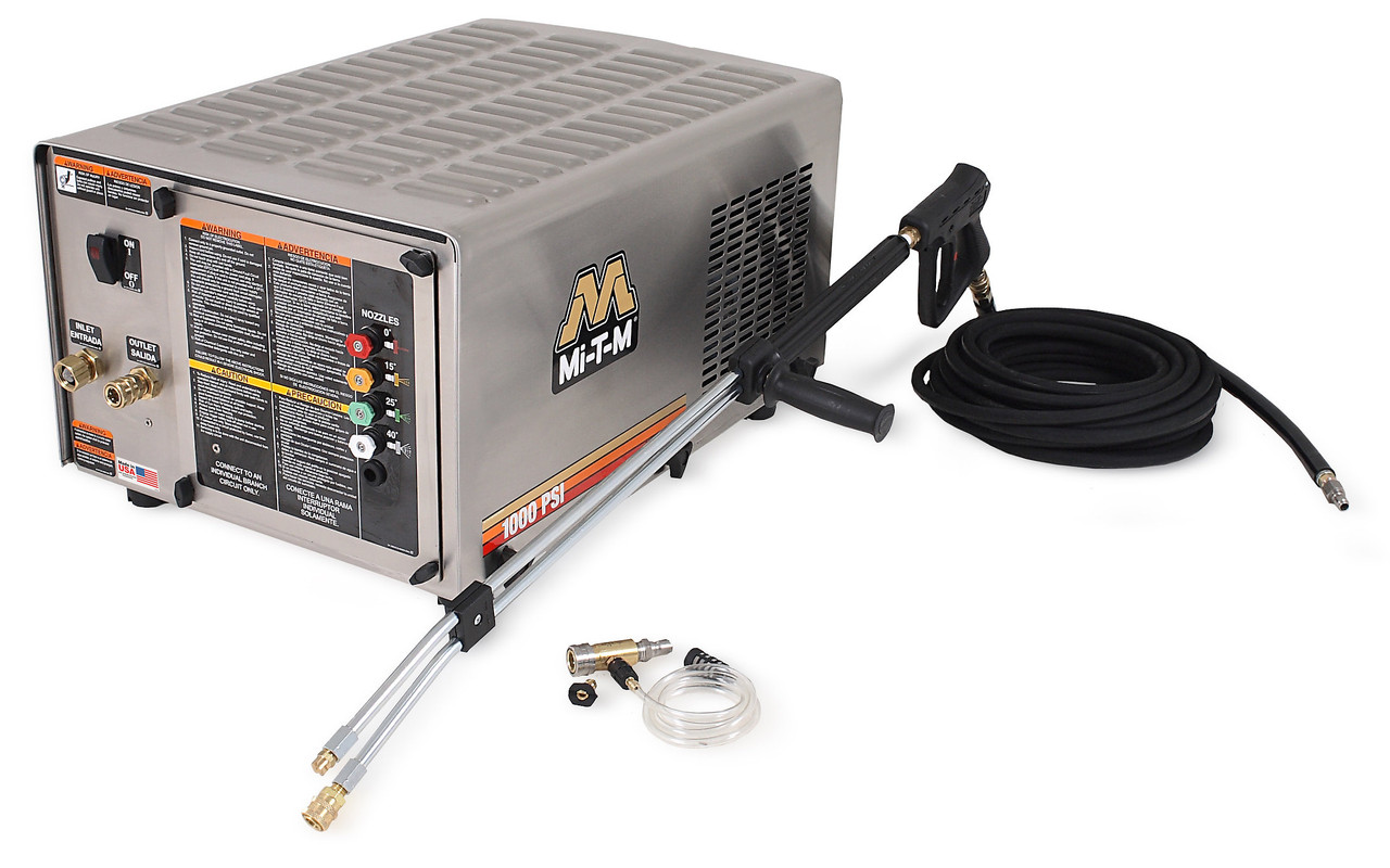 Mi-T-M CW-1003-SME1 Cold Water Pressure Washers, CW Premium Series Electric Belt Drive