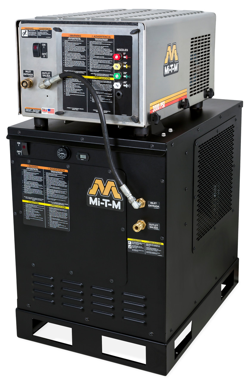 Mi-T-M HAE-3004-0E4G Hot Water Pressure Washers, HAE Series All-Electric Belt Drive