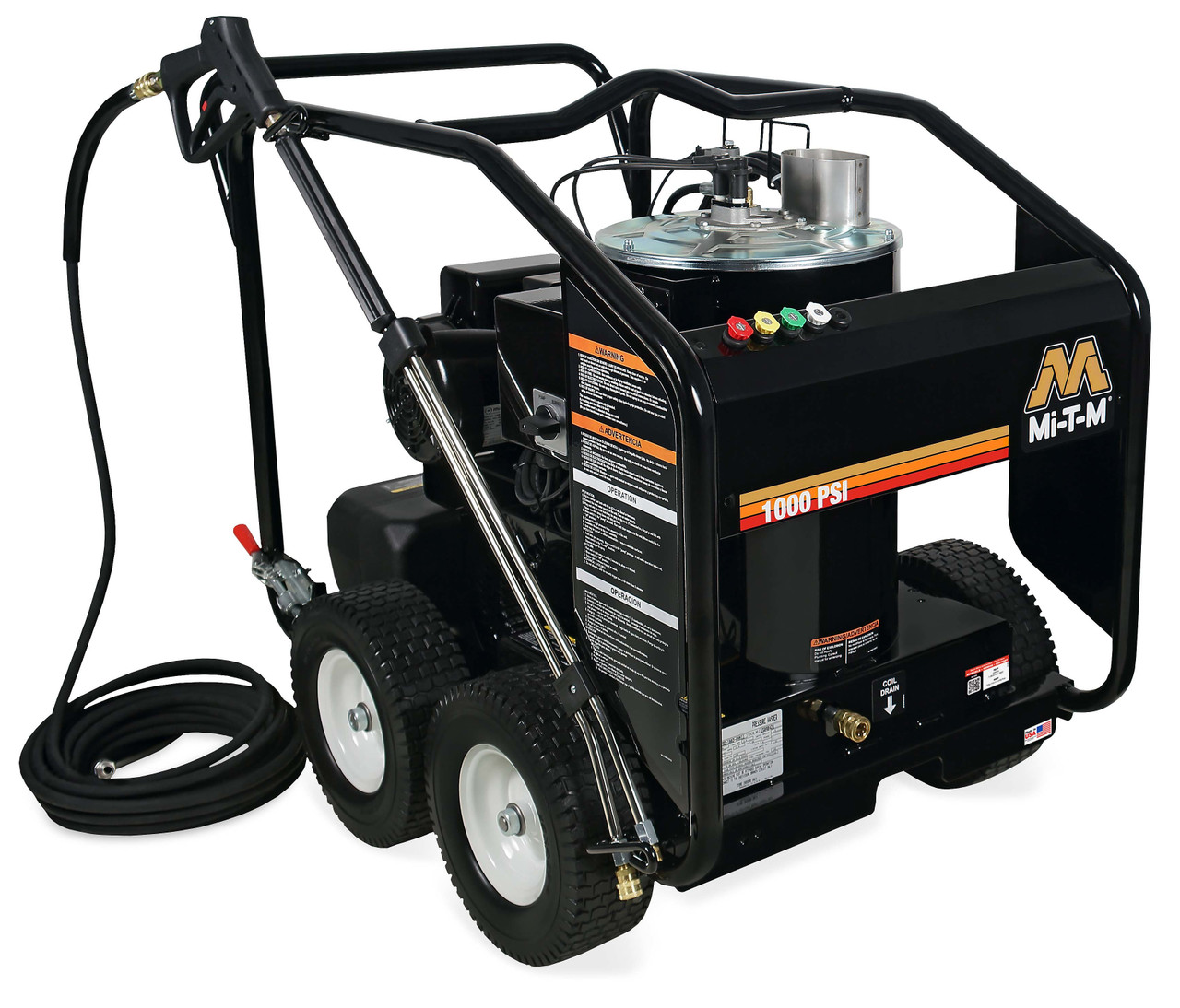 Mi-T-M HSE-1002-0MM11 Hot Water Pressure Washers, HSE Series Electric Direct Drive