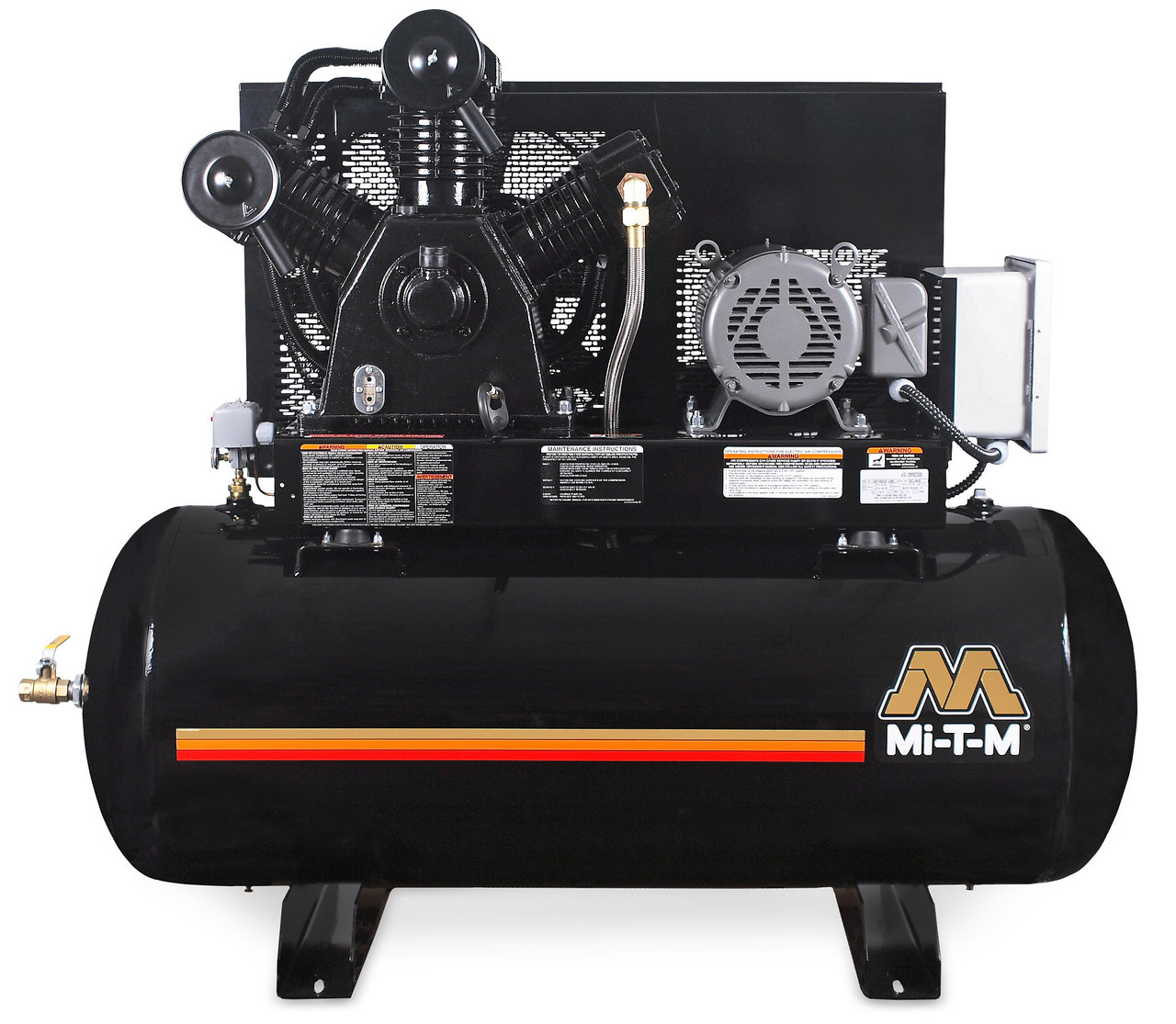 Mi-T-M AES-20315-120HM Electric Air Compressors ,120-Gallon Two Stage Electric Simplex