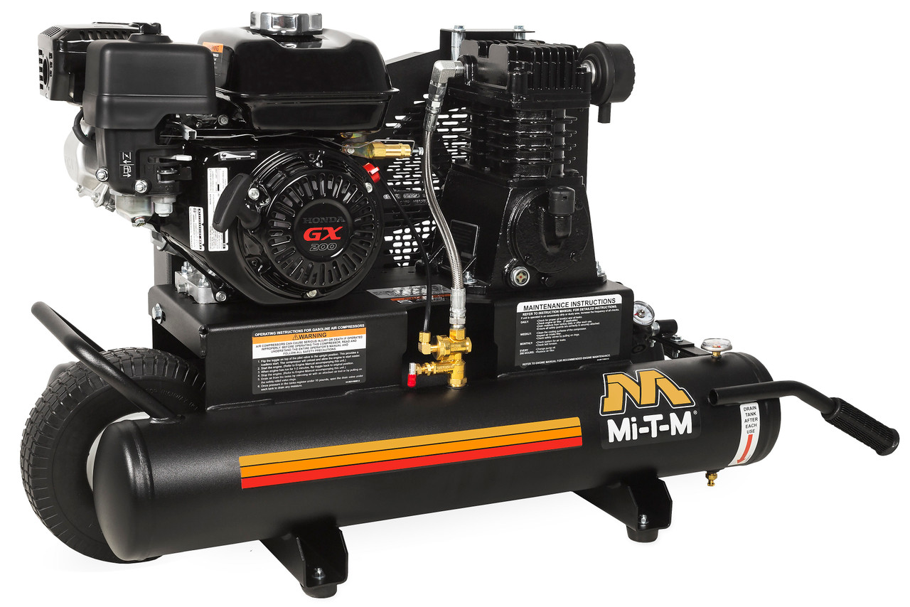 Mi-T-M AM1-PH65-08M Gasoline Air Compressors, 8-Gallon Single Stage Gasoline