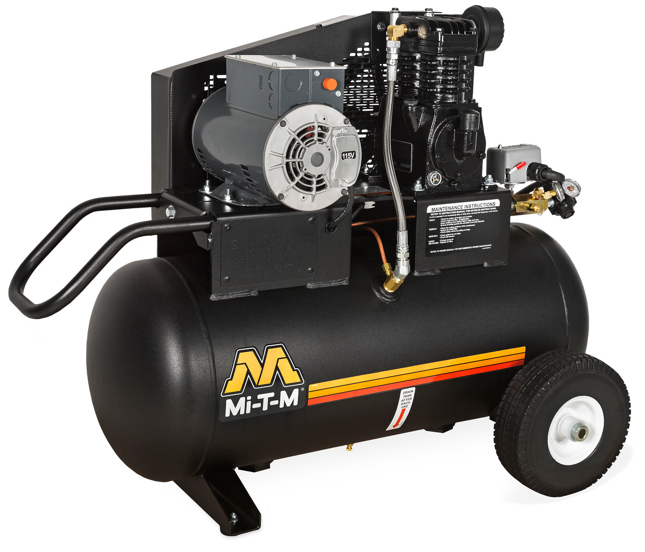 Mi-T-M AM1-PE02-20M Electric Air Compressors ,20-Gallon Single Stage Electric