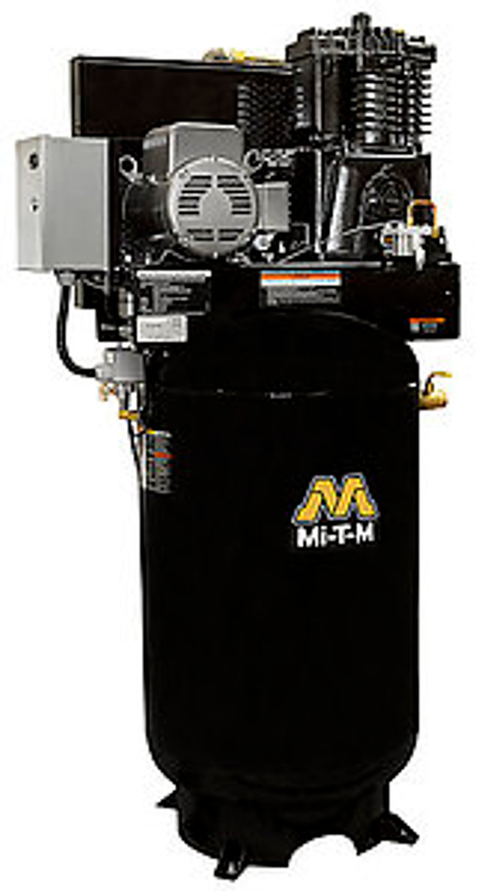 Mi-T-M ACS-20305-80VM Electric Air Compressors, 80-Gallon Two Stage Electric Vertical