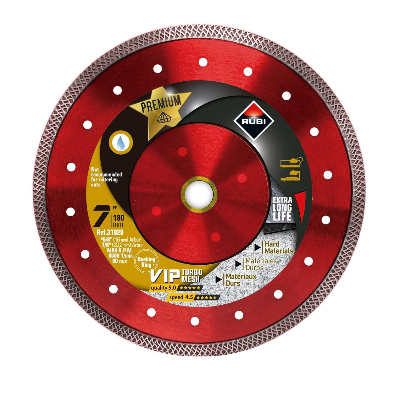 Rubi Diamond Blades  BLADE VIPER WET 10" USA (1"&5/8" ARBOR) (Mesh)