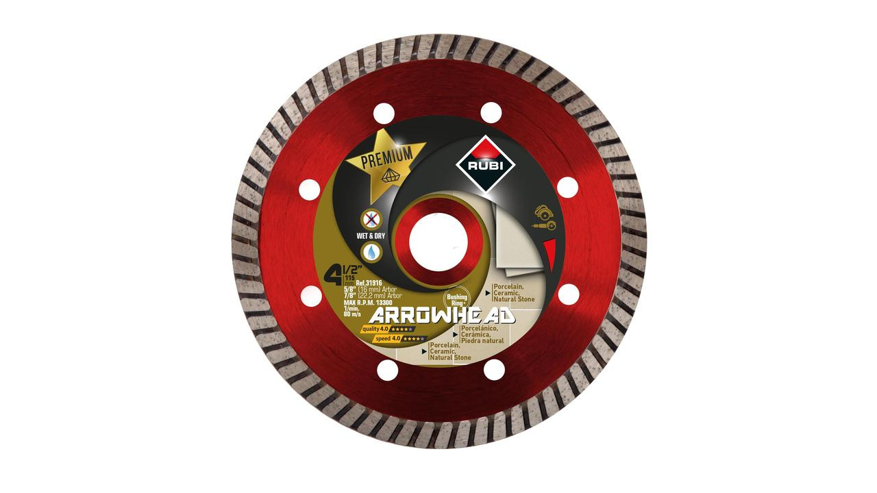 Rubi Diamond Blades BLADE ARROWHEAD 7" (J Slot)