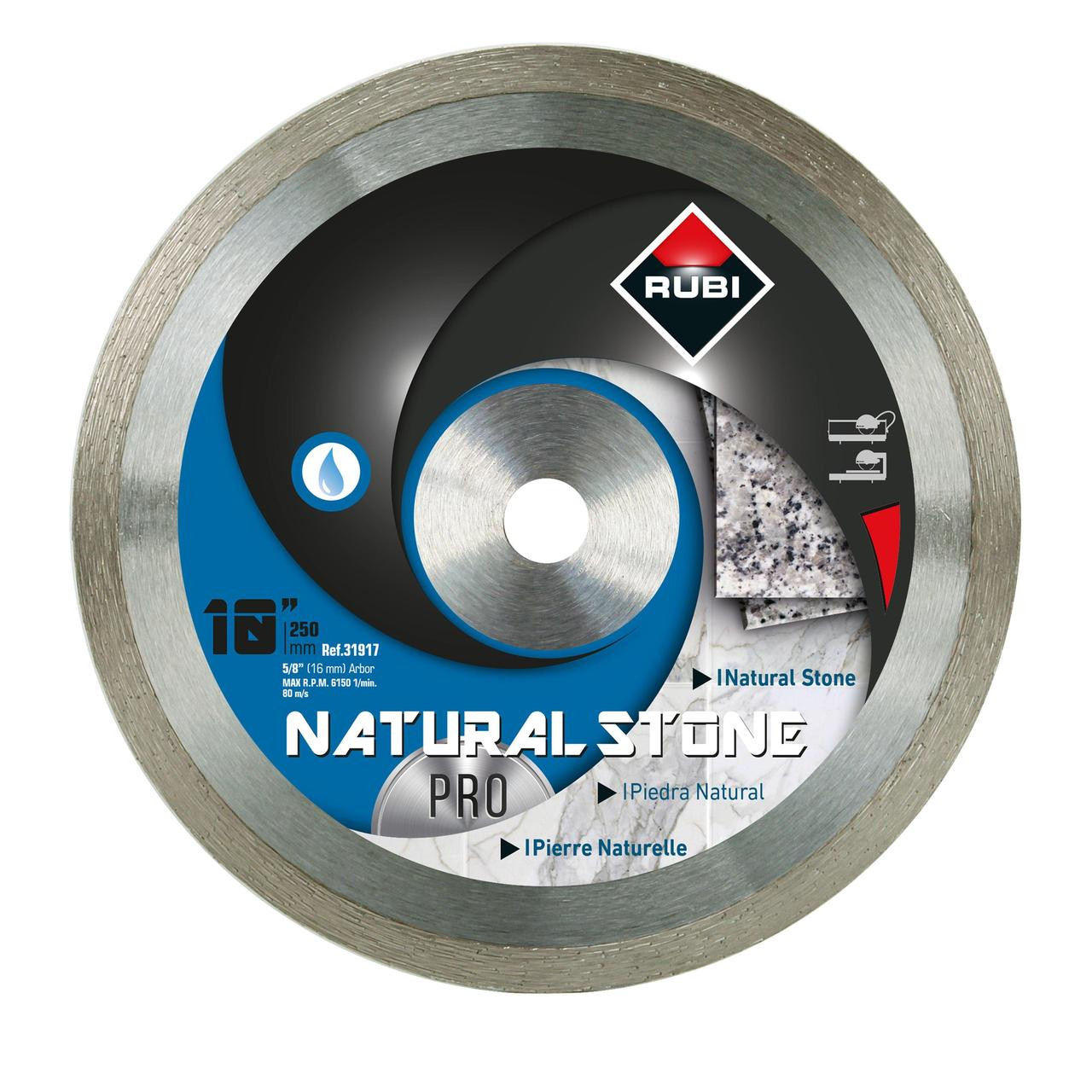 Rubi Diamond Blades BLADE NATURAL STONE 7" (Continuos)