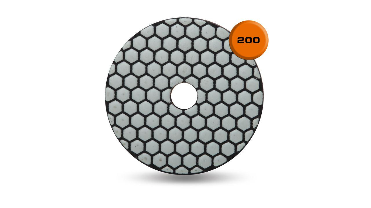 Rubi Dry Polishing Pads POLISHING PADS DRY RESINE 4" GR.200