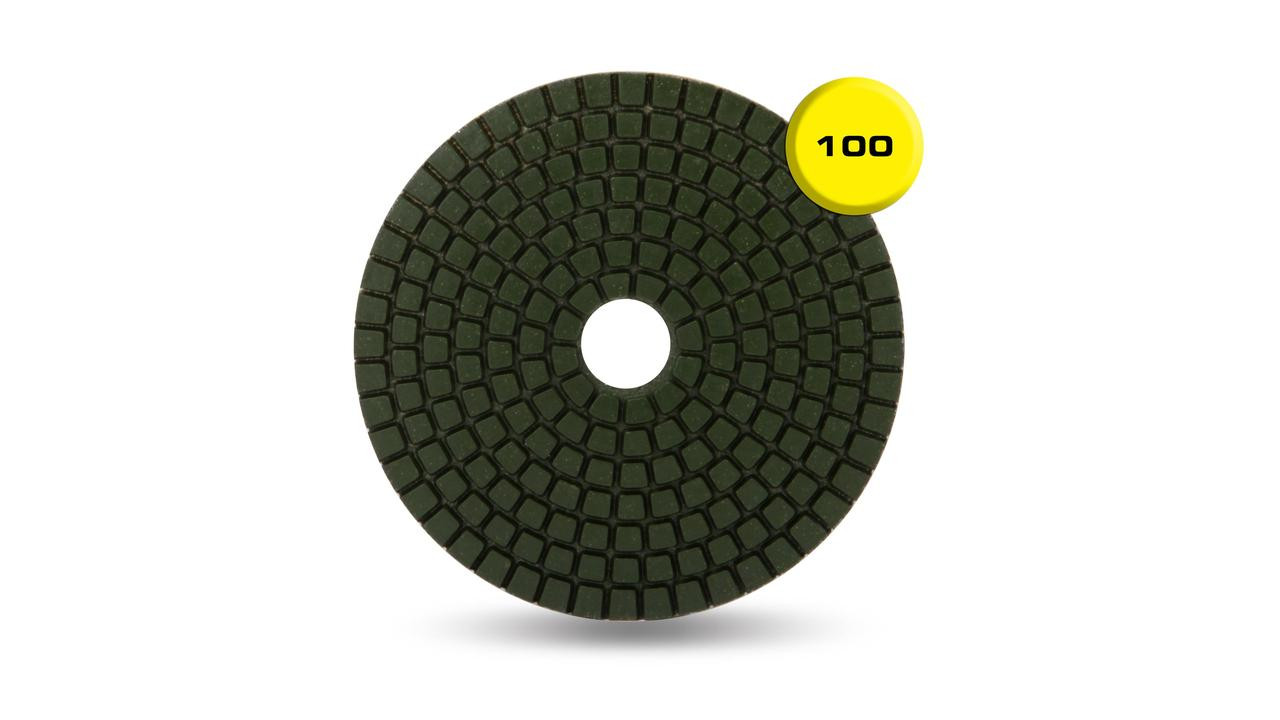 Rubi Wet Polishing Pads POLISHING PADS WET RESINE 4" GR.100