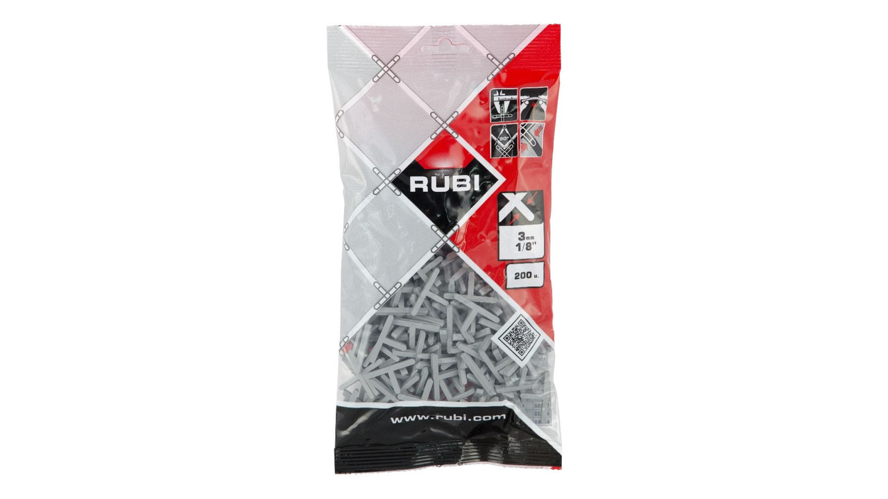 Rubi Diamond Leave-in Plastic T-PIECE FOR JOINTS 1/8" -200 pc.