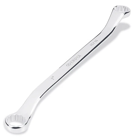 Truper 40° Offset Box Wrenches Metric, 10 X 11mm X 7" Offset Box Wrench 2 Pack #15761