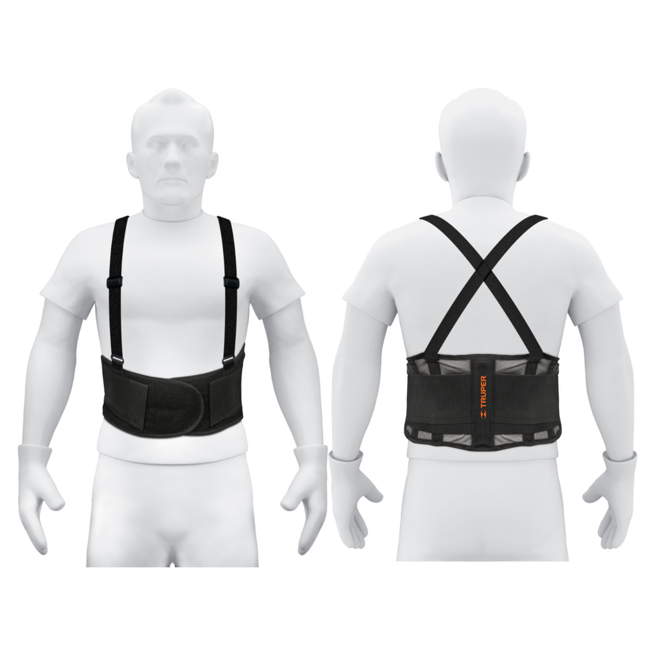 Truper Ventilated, Support Belt W/suspenders Md #11965