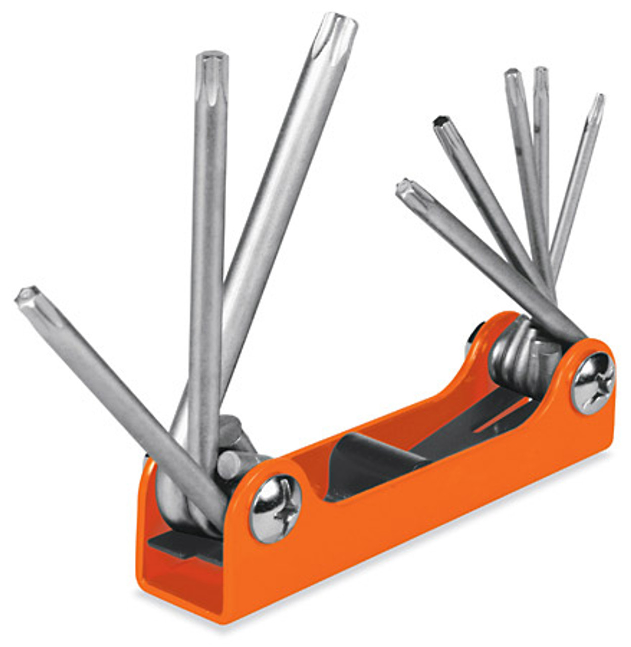 Truper 8-Key Folding Torx Key Wrench Set, Metal Case, 8 In 1 Folding Torx Key Set 2 Pack #15569