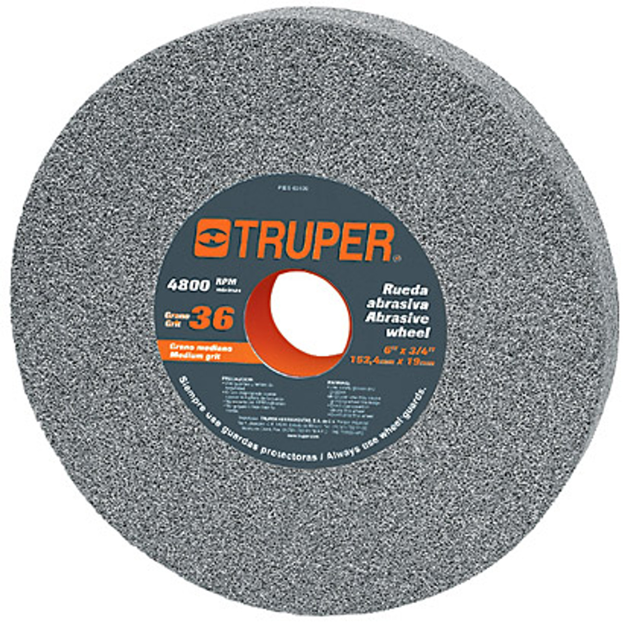 Truper 6x3/4" Grain36 Aluminium Grinding Wheel #16348