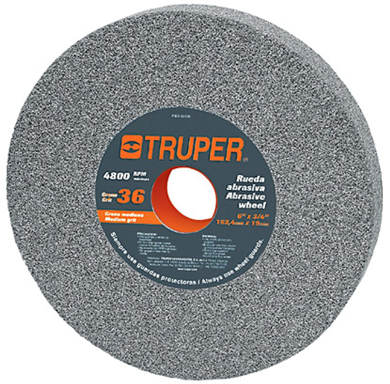 Truper 8x1" Grain 60 Aluminium Grinding Wheel #16412