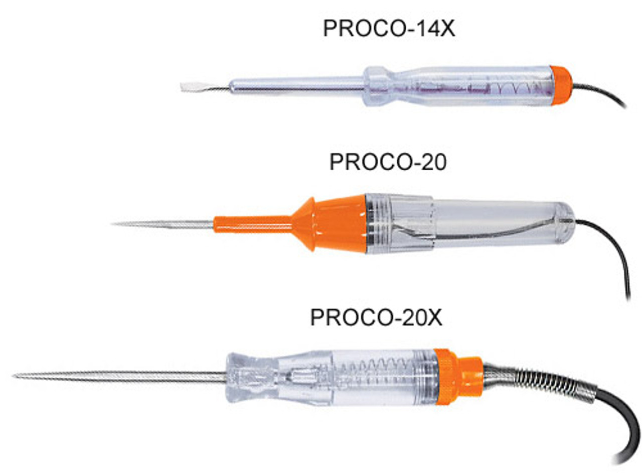 Truper 20 cm DC Circuit Testers w/ Clamp, 8" Dc Needle Point Circuit Tester 2 Pack #13985