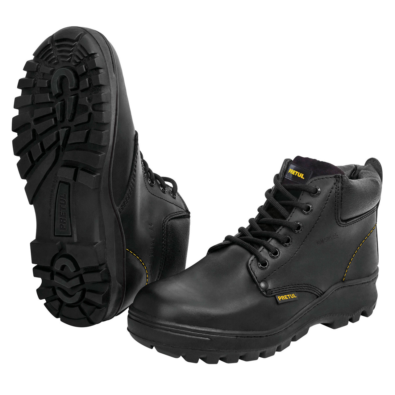 Pretul Leather Steel-Toe Boots 9 #25992