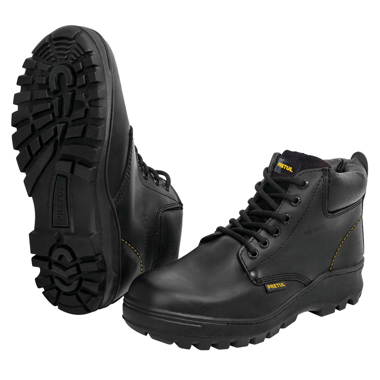 Pretul Leather Steel-Toe Boots 11 #25994