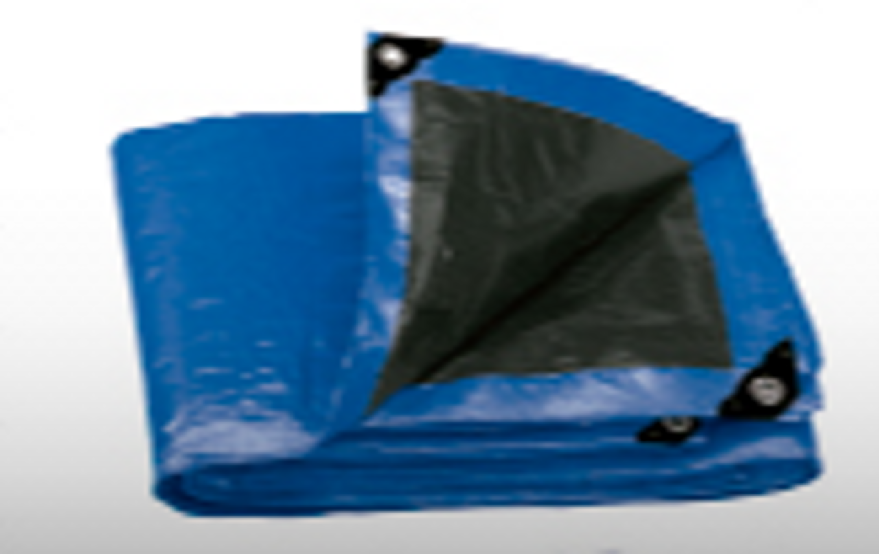 Truper Reinforces Tarps, 10 Mil Thickness,16 Mil Thickness , Heavy Duty Blue Tarps 10X13 # 15372