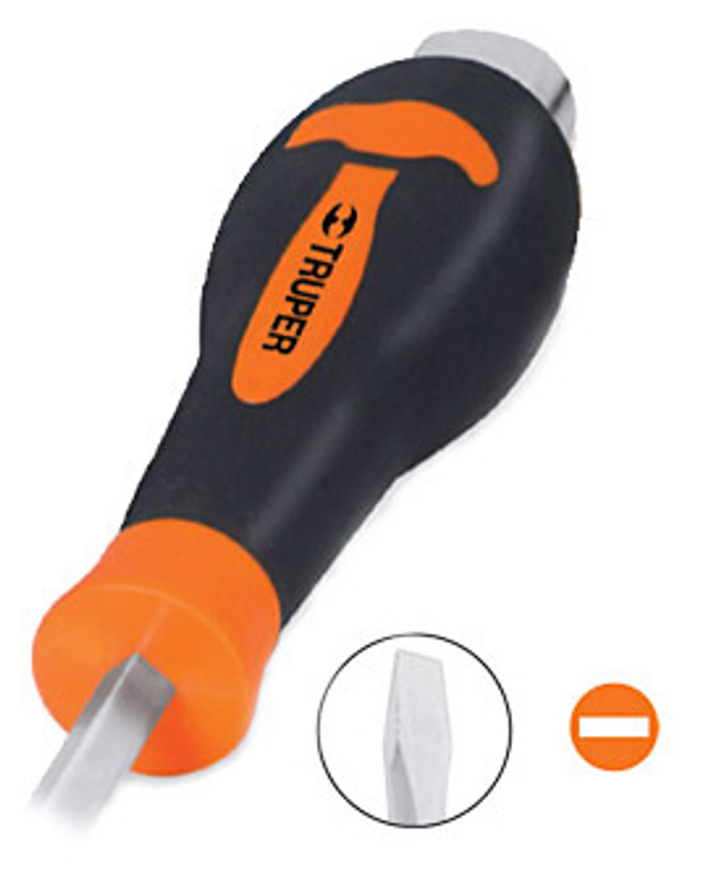 Truper 1/4x6"  Slotted Demolition Screwdriver #14161-2 Pack