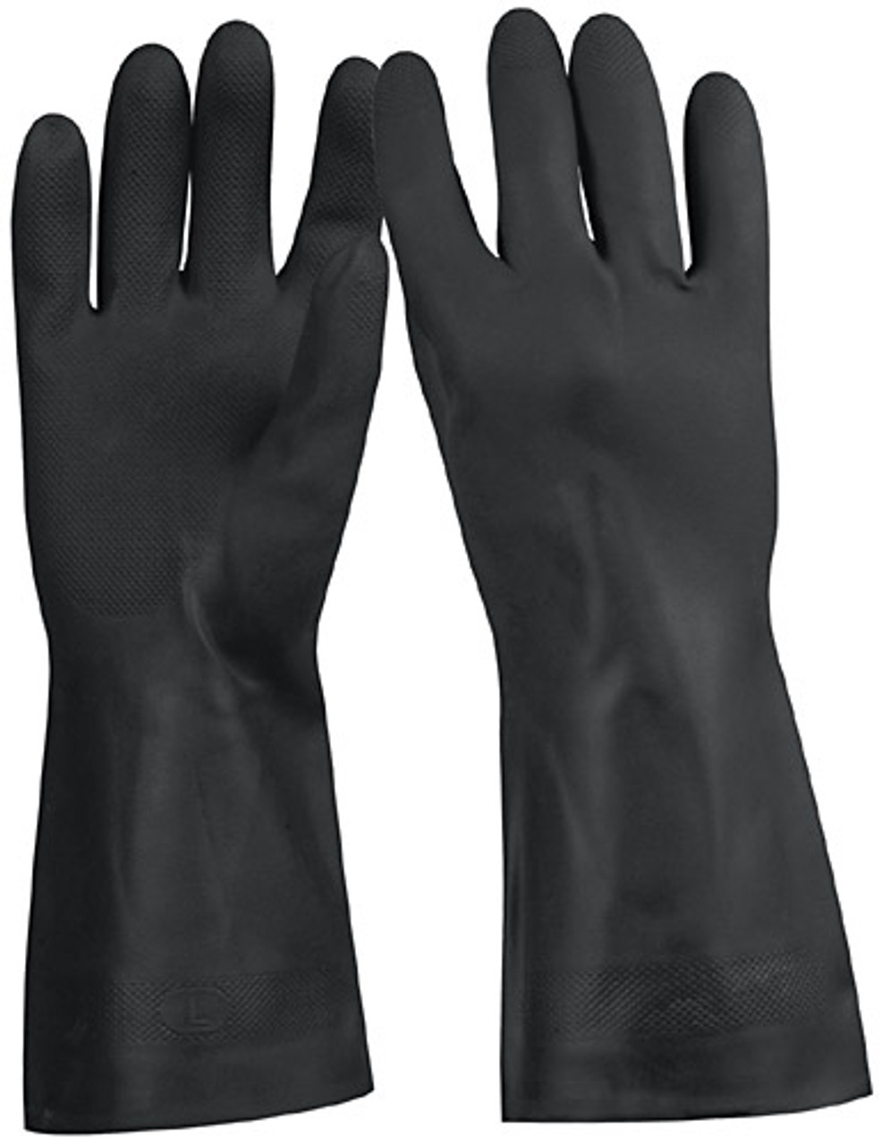 Truper Neoprene Coated Solvent Resistant Rubber Gloves, Rubber Chemicals Handling Gloves Medium 2 Pack #14271