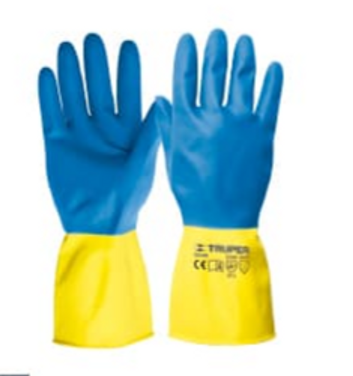 Truper Household Cleaning Latex Gloves, Medium Latex Reinforced Cleaning Gloves 2 Pack #13268