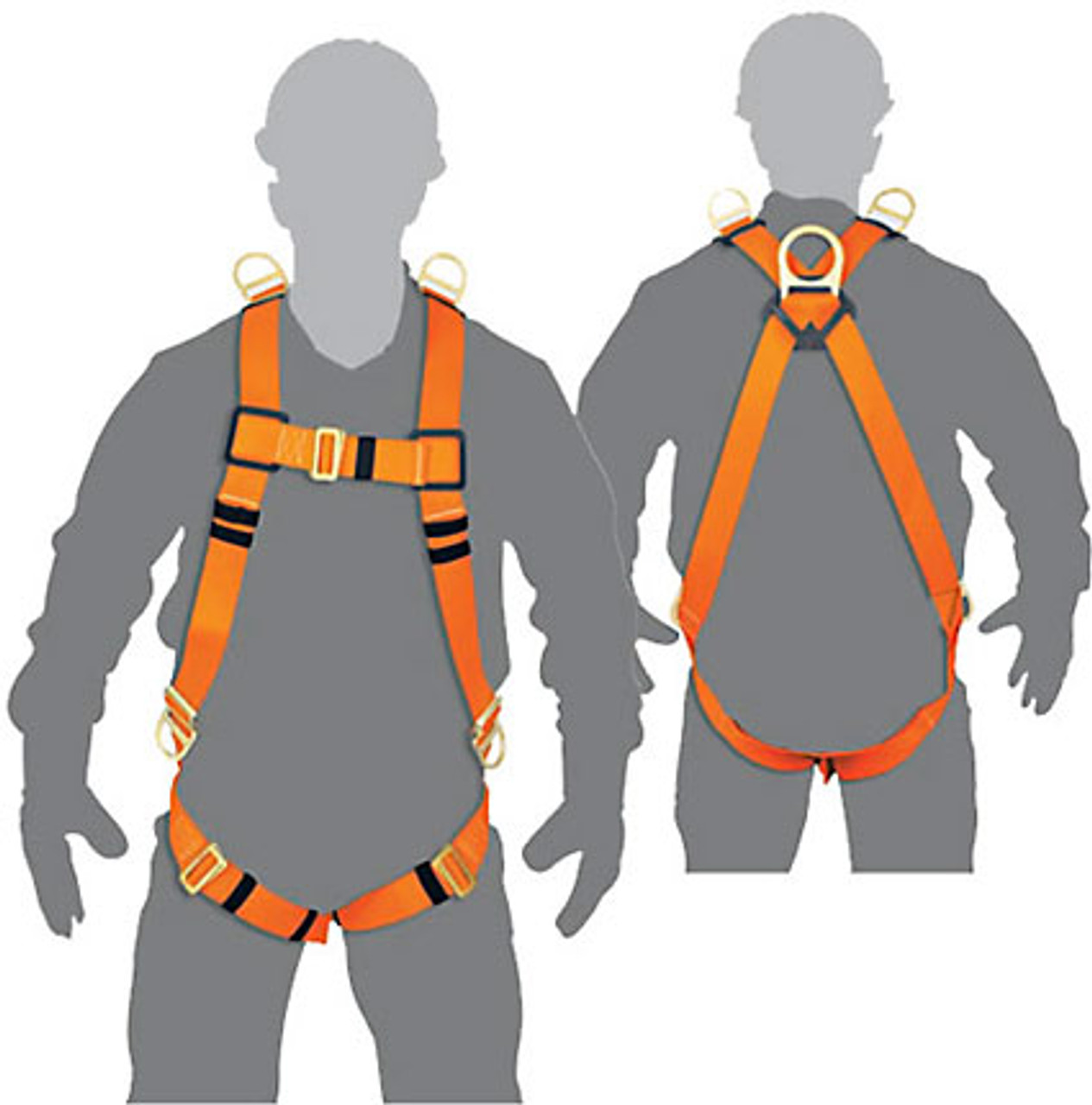 Truper Complete Body Harness 5 Ring & Rescue #14434