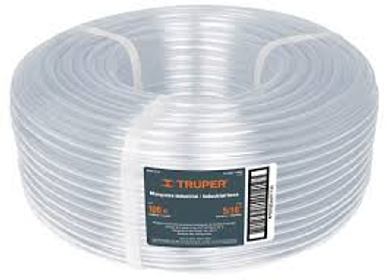 Truper 100m Heavy Duty PVC Tubing Rolls, 5/8 Heavy Duty Water Level Hoses 328ft #19869