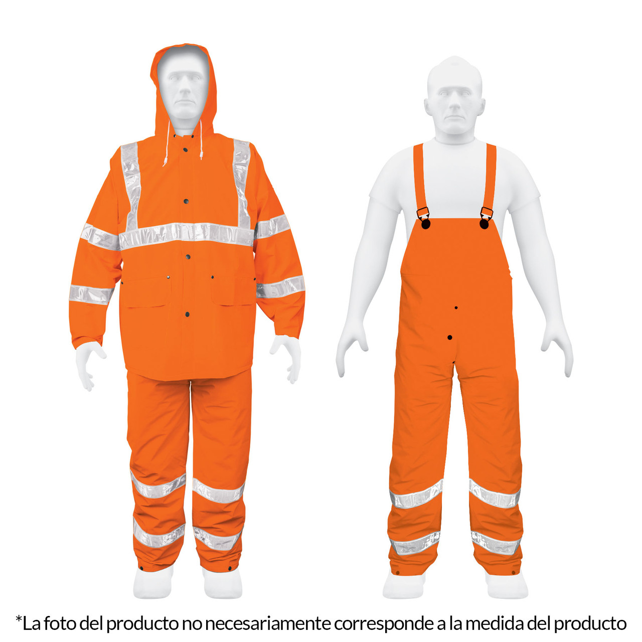 Truper Orange Extra Large Size Safety Suit #17410