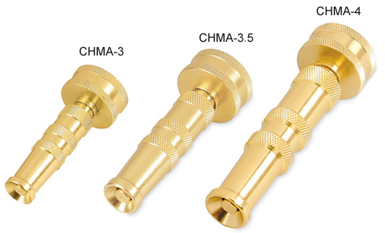 Truper Brass Twist Hose Nozzles, 3-1/2" Solid Brass Straight Twist Nozzle 2 Pack #13133