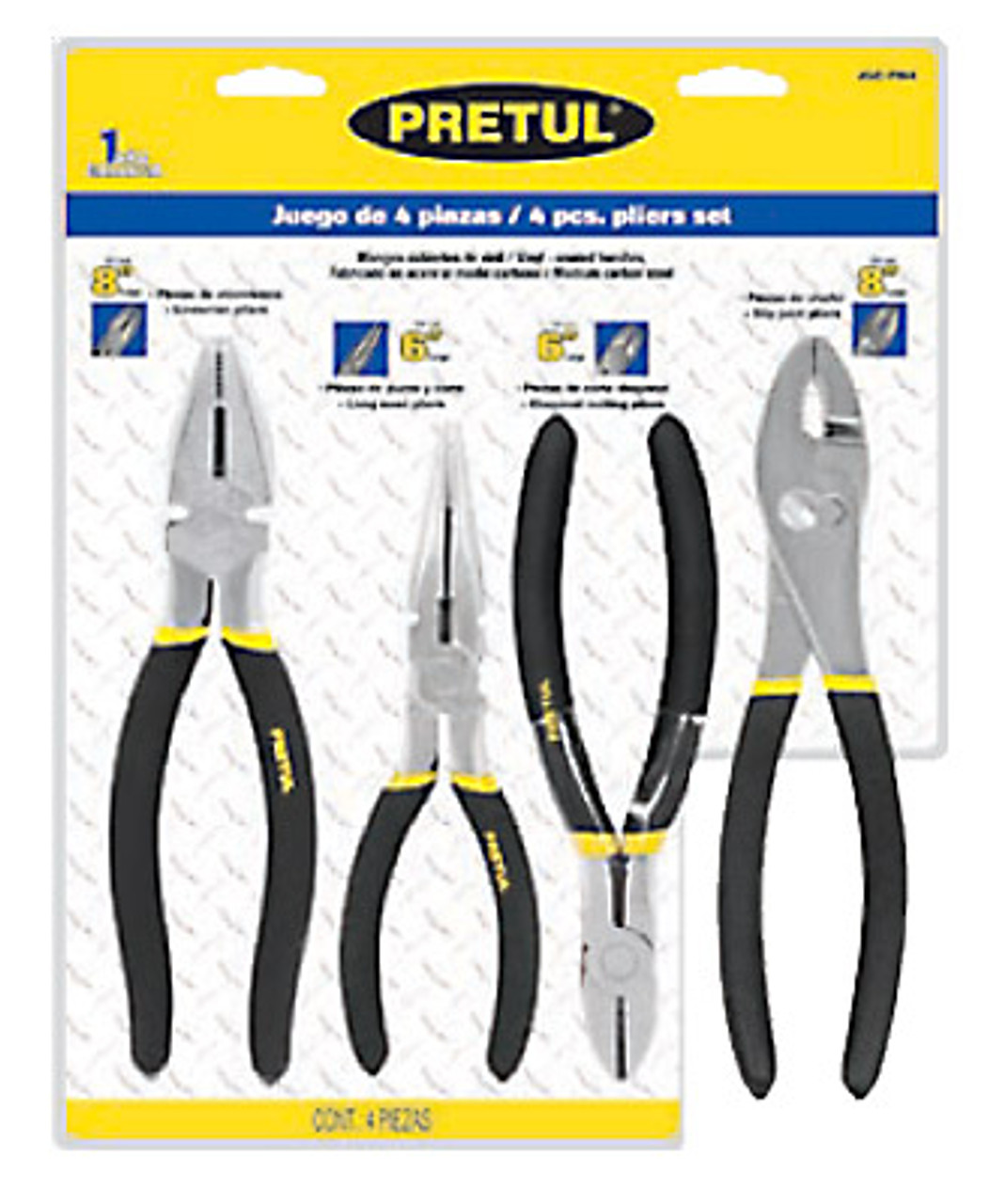 Pretul Pliers Set 4 Pieces Blister #22970