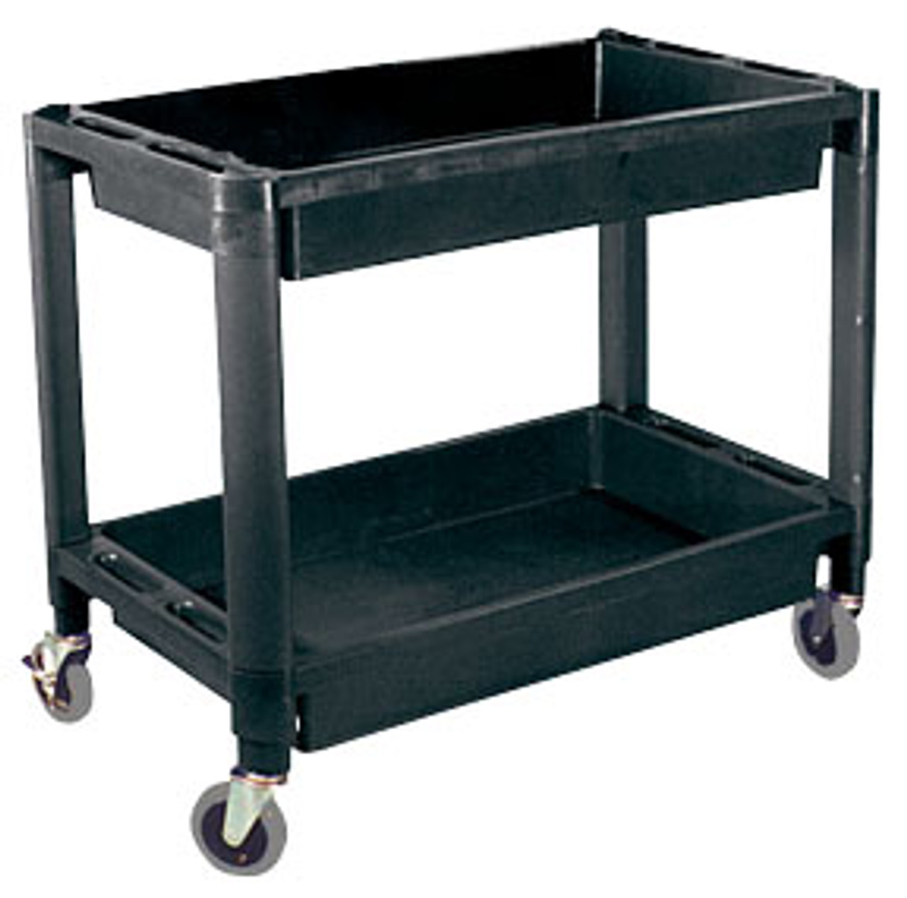 Heavy-Duty Plastic 2-Shelf Utility Cart ATD-7016