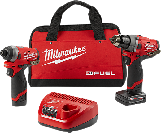 M12 FUEL? 2-Tool Combo Kit: 1/2" Drill Driver and 1/4" Hex Impact Driver