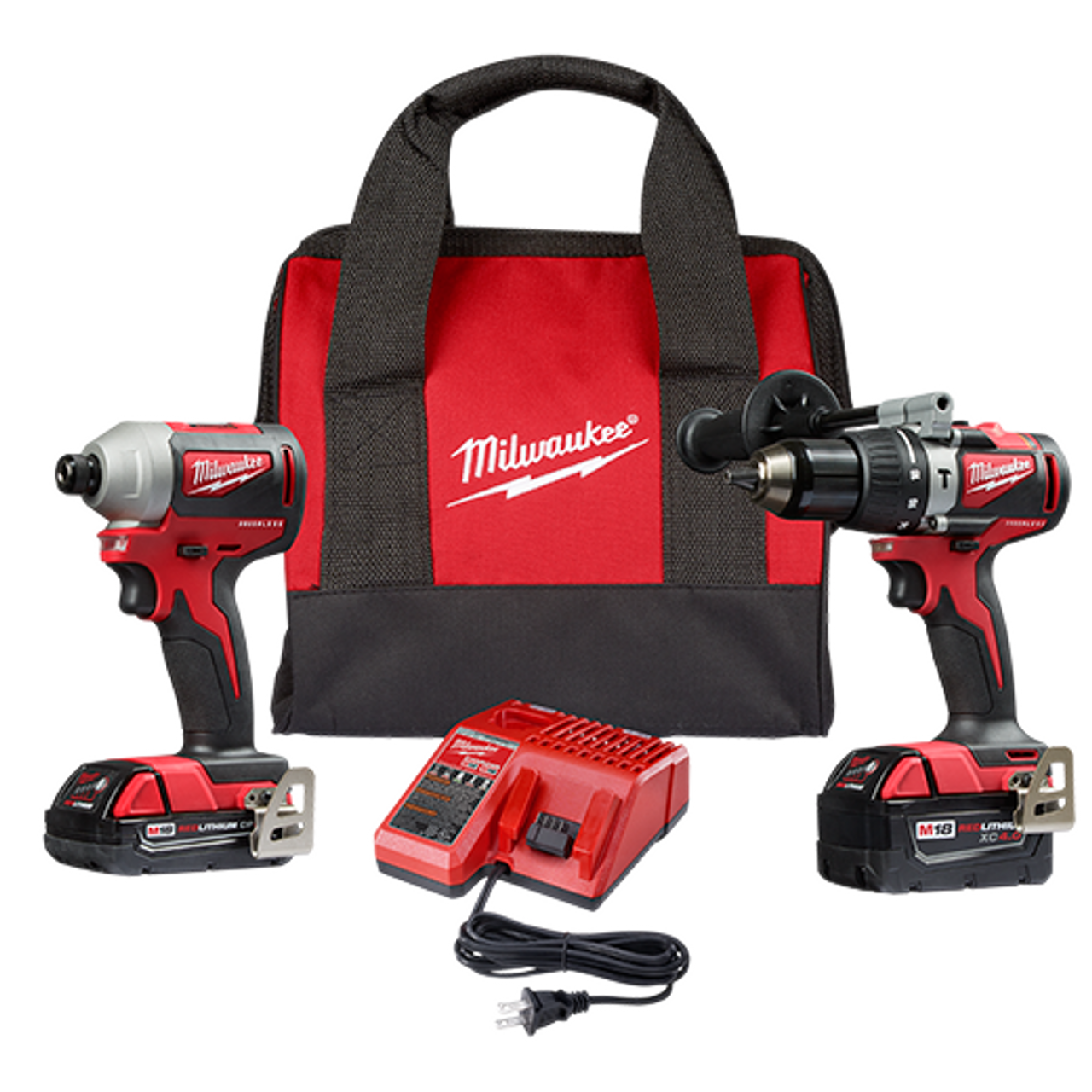 M18 Brushless 2-Tool Combo Kit, Hammer Drill/Impact Driver