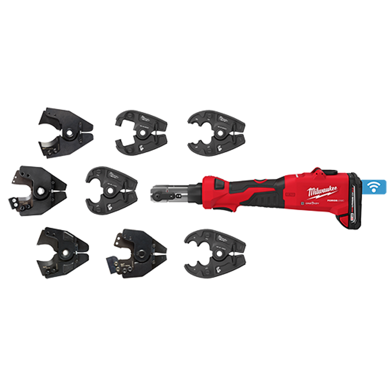 M18? FORCE LOGIC? 6T Linear Utility Crimper Kit w/ BG-D3 Jaw & Cutting Jaws