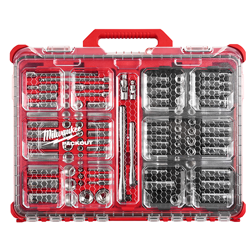1/4" & 3/8" Drive 106pc Ratchet & Socket Set with PACKOUT Low-Profile Organizer - SAE & Metric