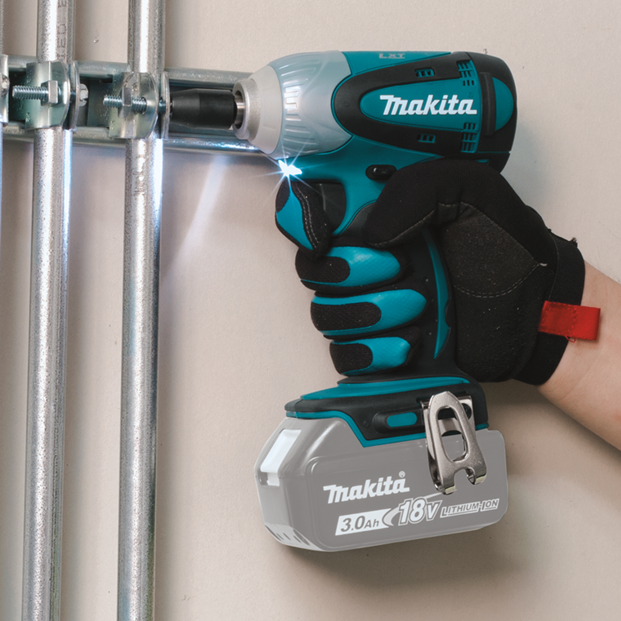18V LXT? Lithium-Ion Cordless 3/8" Sq. Drive Impact Wrench, Tool Only, Makita-built 4-pole motor delivers, XWT06Z
