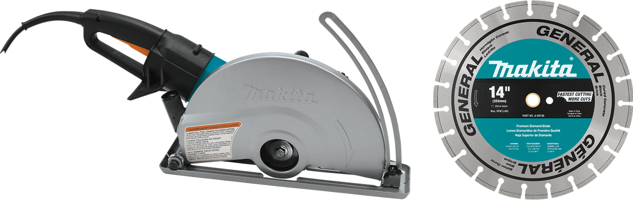 14" SJS?™ Electric Angle Cutter, with 14" Diamond Blade, 4114X