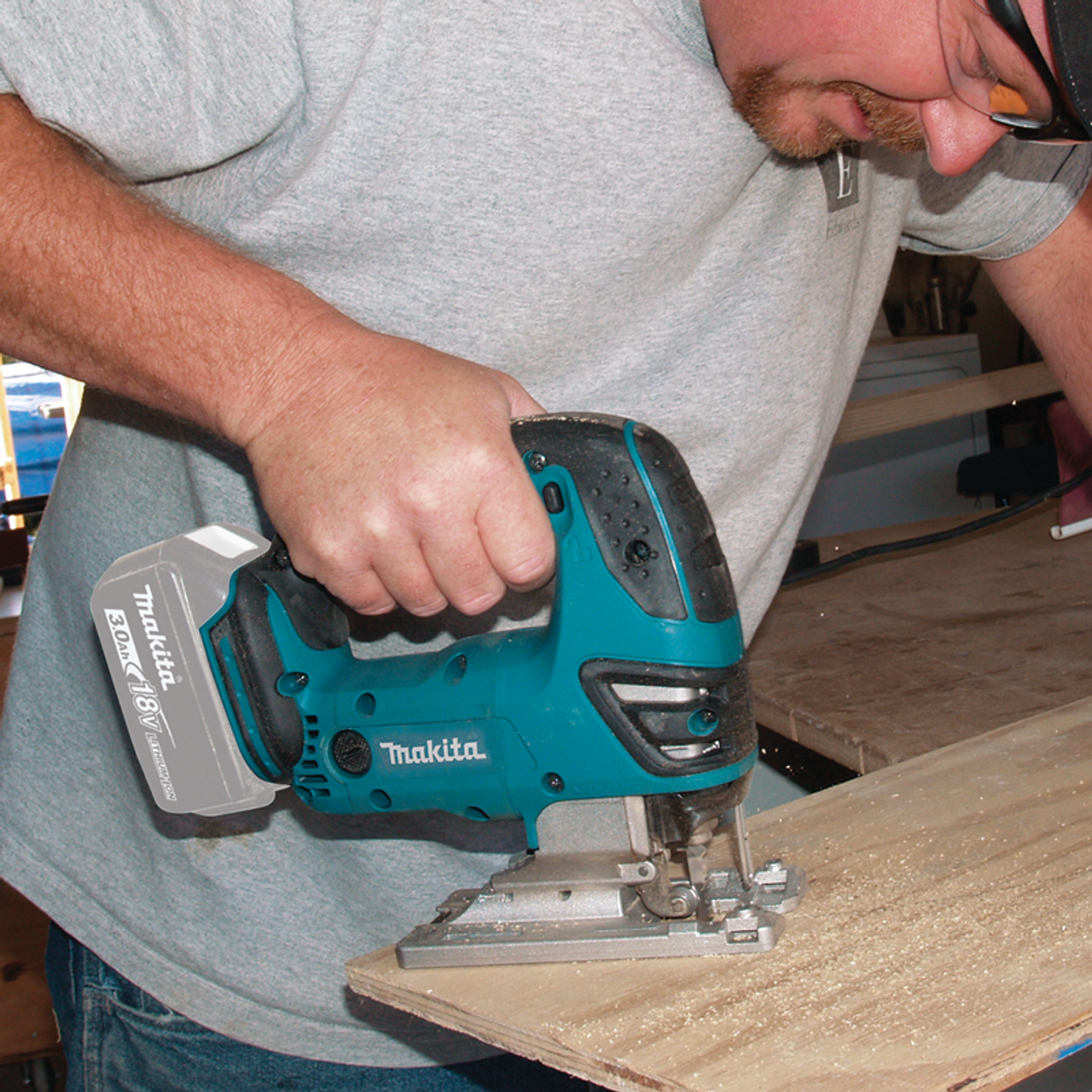 18V LXT? Lithium-Ion Cordless Jig Saw, Tool Only, Makita-built variable speed motor, XVJ03Z