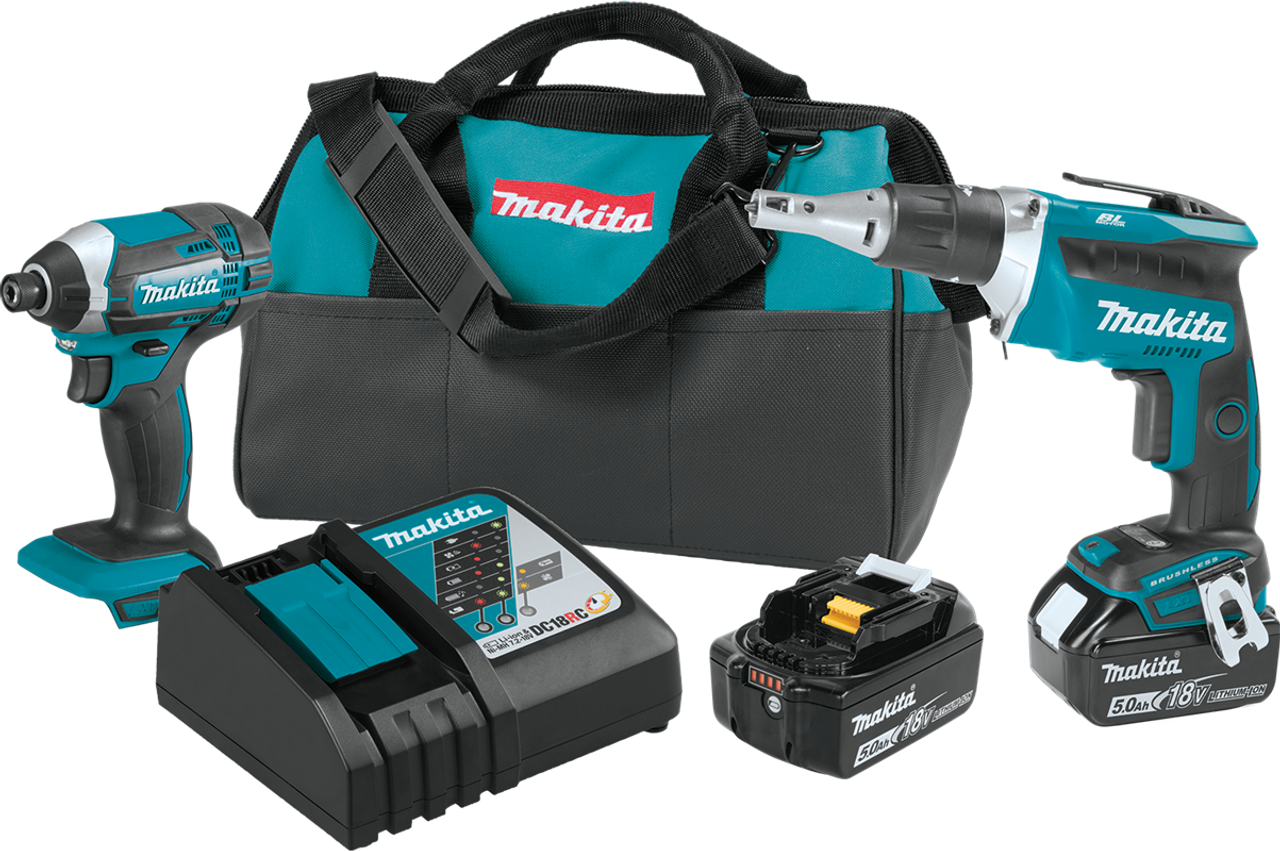 18V LXT? Lithium-Ion Cordless 2-Pc. Combo Kit (5.0Ah), Motor delivers, XT262T