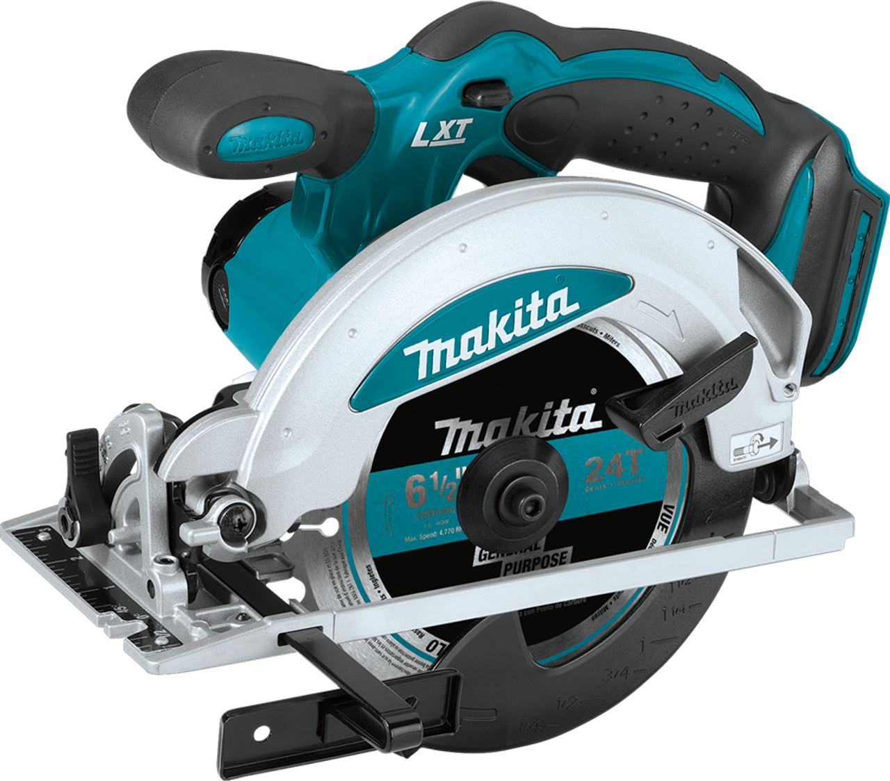 18V LXT? Lithium-Ion Cordless 6-1/2" Circular Saw, Tool Only, Makita-built motor delivers, XSS01Z
