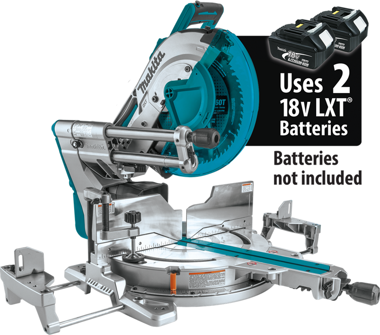 36V (18V X2) LXT? Brushless 12" Dual-Bevel Sliding Compound Miter Saw, AWS? Capable and Laser, Tool Only, XSL08Z