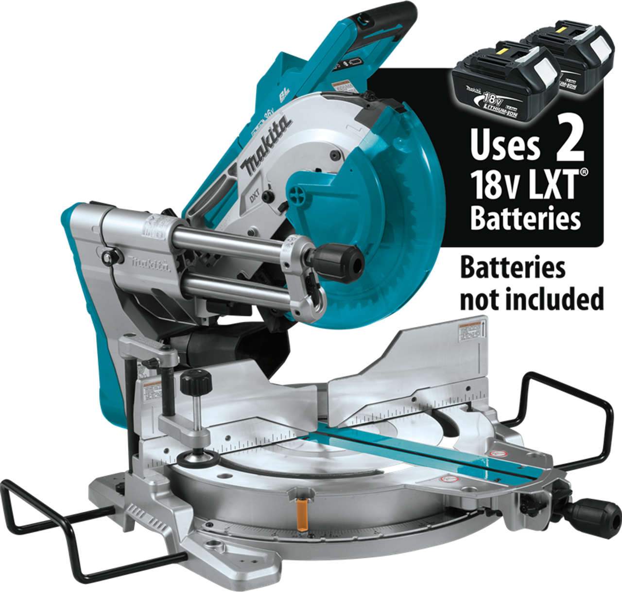 36V (18V X2) LXT? Brushless 10" Dual-Bevel Sliding Compound Miter Saw, AWS? and Laser, Tool Only, XSL04ZU