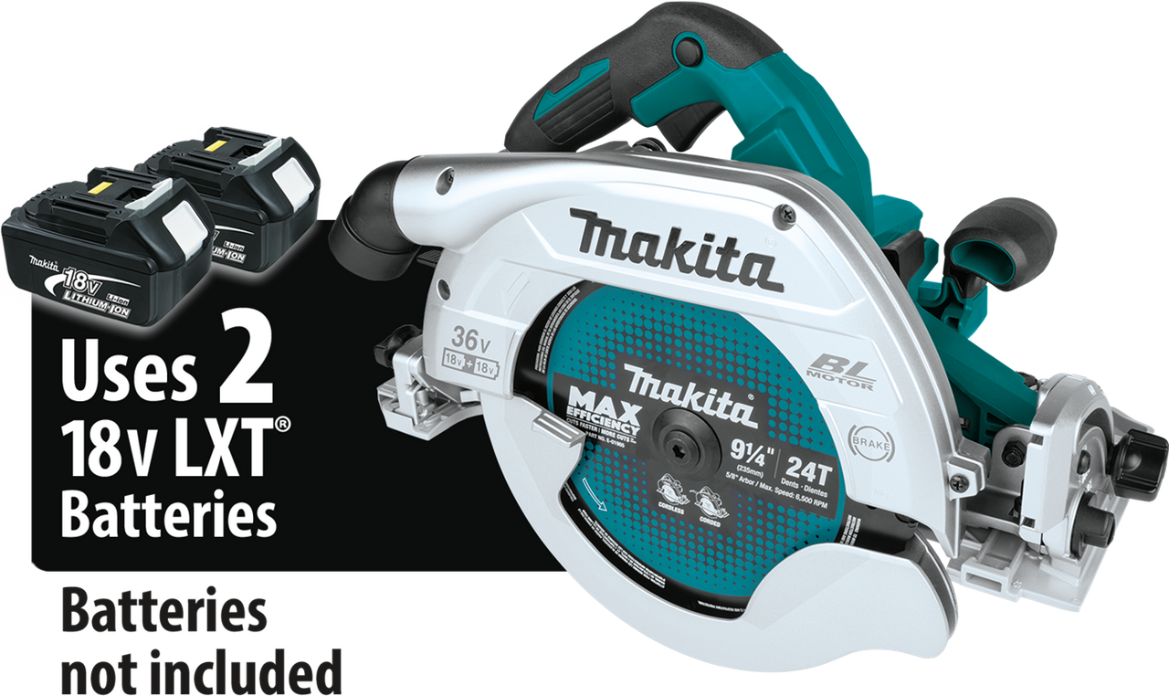 Makita XPS02ZU 18V X2 LXT Lithium-Ion (36V) Brushless Cordless 6-1 2" Plunge Circular Saw, with AWS, Tool Only - 2
