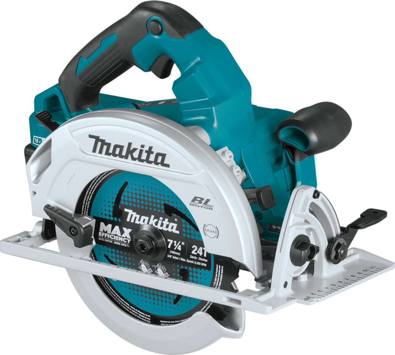 36V (18V X2) LXT? Brushless 7-1/4" Circular Saw Kit (5.0Ah), Built-in tether notch, XSH06PT